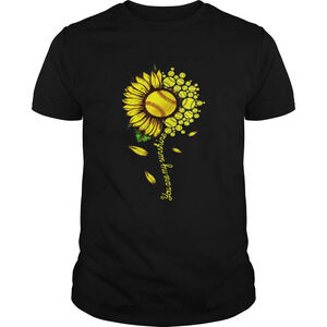 You Are My Sunshine Sunflower Softball Shirt